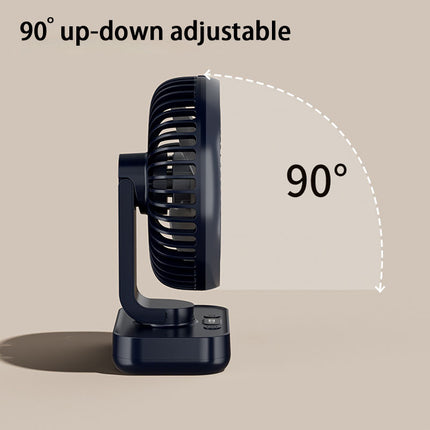 Ventilateur de bureau portable rechargeable USB avec 4 vitesses