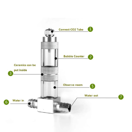 Difusor y reactor de CO2 externo de 12/16 mm