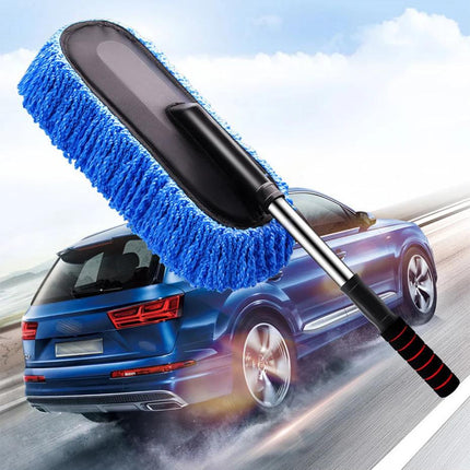 Balai de lavage de voiture réglable avec brosse en microfibre et kit anti-poussière