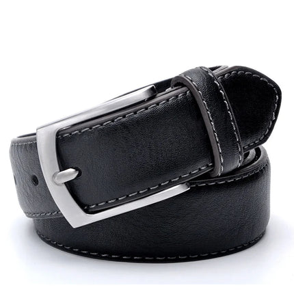 Ceinture décontractée en cuir de conception italienne pour hommes