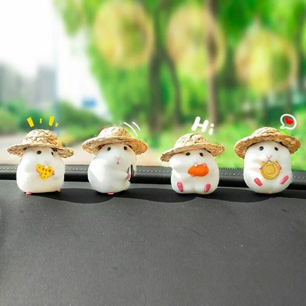 Cute Hamster Dashboard Doll Decoration - Wnkrs