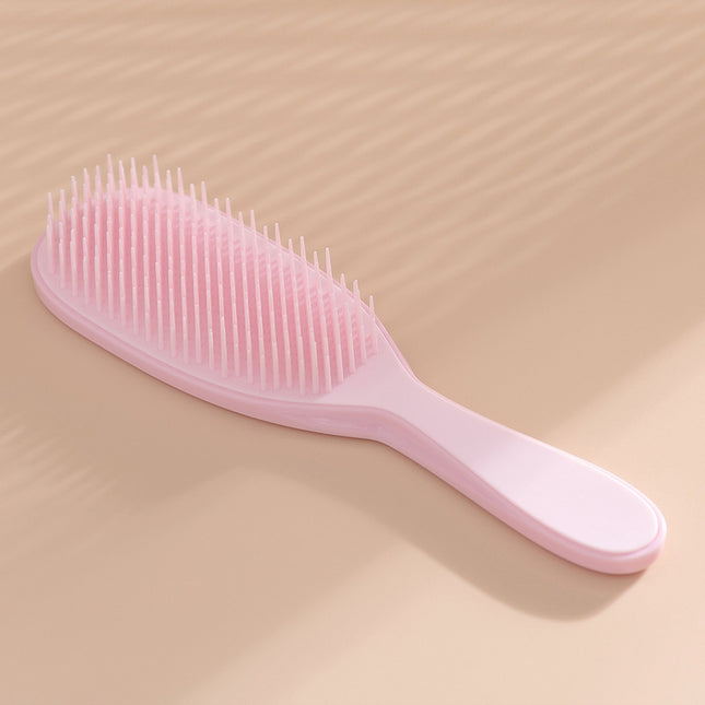 Brosse à cheveux antistatique à long manche pour massage et démêlage du cuir chevelu