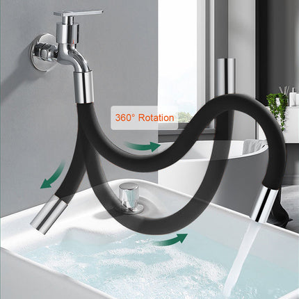 Faucet Extension Extender Bathroom 360 Rotation Adjust Free Bending Faucet Splash-proof Universal Extension Tube For Wash Basin - Wnkrs