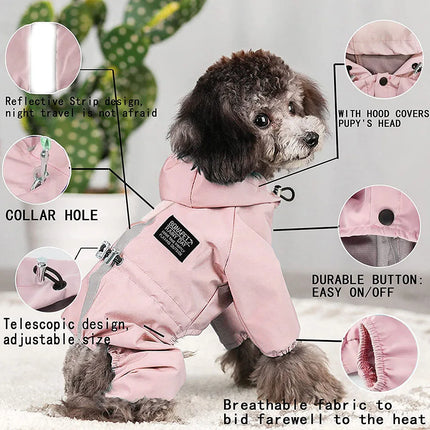 Chubasquero impermeable para perros