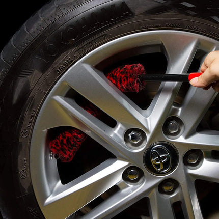 Flexible Wheel Woolies Detailing Brush for Precise Car Rim Cleaning - Wnkrs