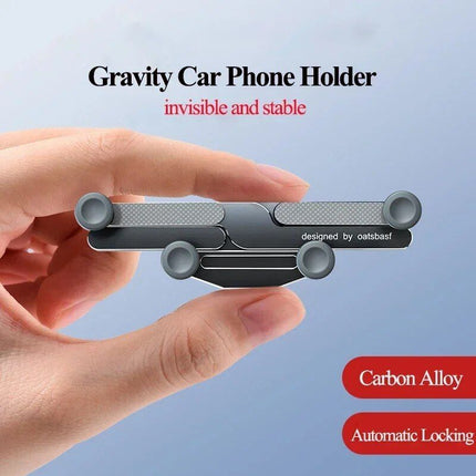 360° Rotating Alloy Car Phone Mount - Universal Air Vent & Dashboard Gravity Phone Holder - Wnkrs