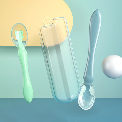 Safe and Soft Silicone Baby Feeding Spoons