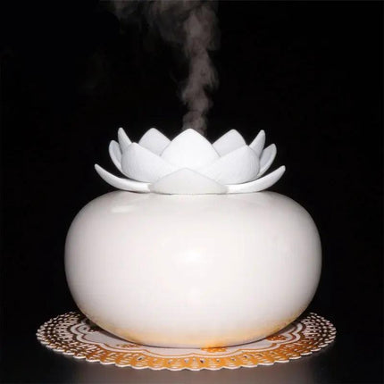 Humidificador y difusor de aroma Lotus Air - Mini generador de niebla de cerámica