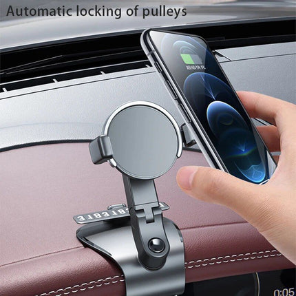 360° Rotating Universal Car Phone Holder with Multi-Placement and Anti-Slip Grip - Wnkrs