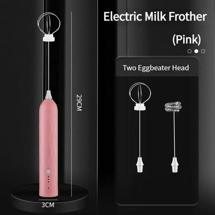 3-Speed USB Rechargeable Handheld Mixer & Milk Frother