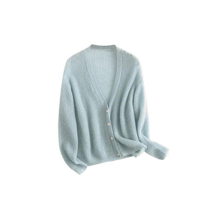 Cardigan douillet en mélange de mohair et de laine pour femme