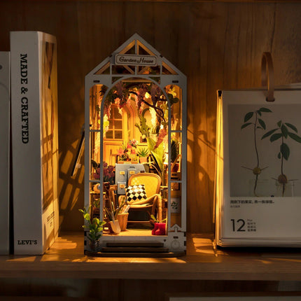 DIY 3D Book Nook Gardenhouse Puzzle with Lights - Wnkrs