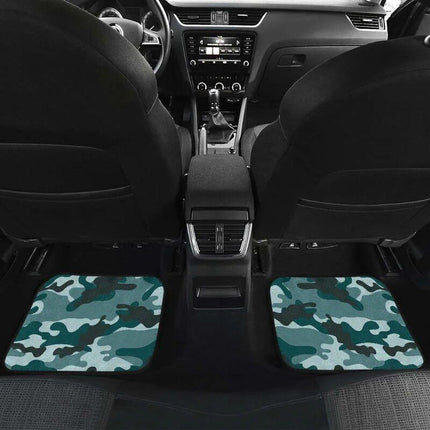 Forest Green Camouflage Car Floor Mats - Wnkrs