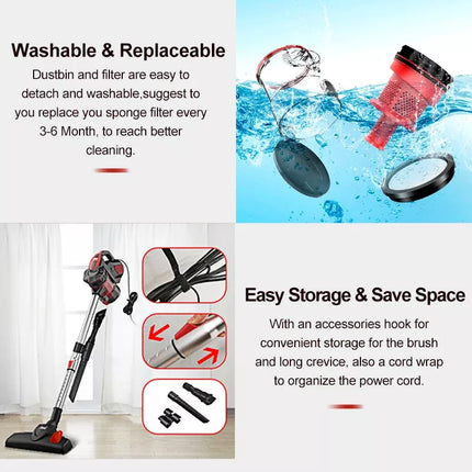 Powerful 18Kpa Suction Stick Vacuum Cleaner - Wnkrs