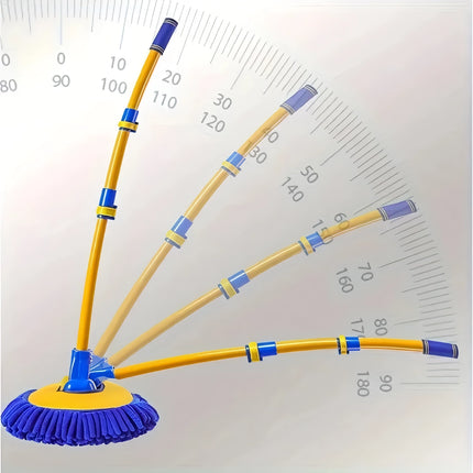 Fregona telescópica ajustable para lavado de autos con cabezal de cepillo de chenilla súper absorbente