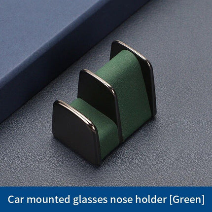 Luxury Leather & Zinc Alloy Car Glasses Holder - Wnkrs