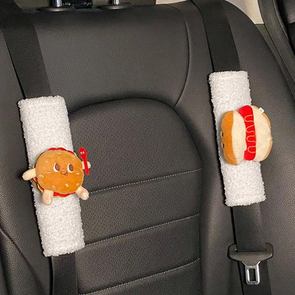 Plush Cartoon Car Seatbelt Covers for Kids - Wnkrs