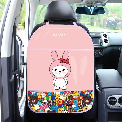 Protective Car Seat Back Cover for Kids - Cartoon Design - Wnkrs