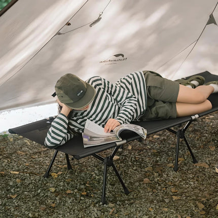 Cama de camping ultraligera de aleación de aluminio