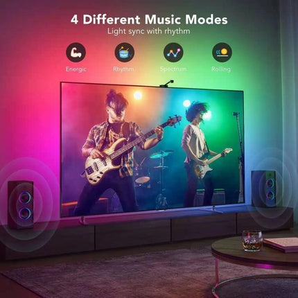 4K HDMI-Compatible Smart LED TV Backlight Strip with Color Sync and App Control - Wnkrs