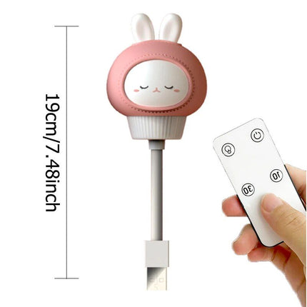 Adjustable Brightness Cartoon Night Light with Remote - Wnkrs