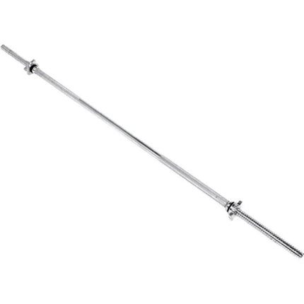 6-Foot Solid Steel Standard Barbell with Threaded Ends - Wnkrs