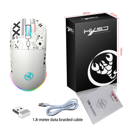 Souris sans fil Bluetooth RVB T90