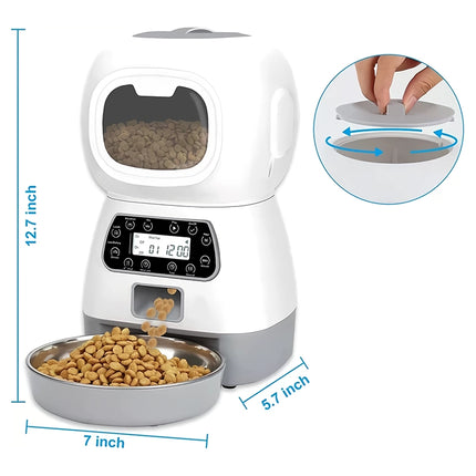 Distributeur automatique intelligent pour animaux de compagnie de 3,5 L