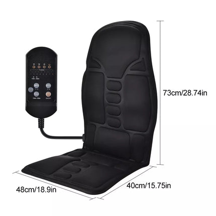 Electric Massage Chair Cushion with Heat & Vibration for Car, Home, and Office - Wnkrs