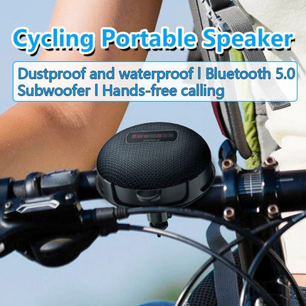 High-Power 8W Outdoor Bicycle Bluetooth Speaker with LED Display, IPX7 Waterproof & Long Battery Life - Wnkrs