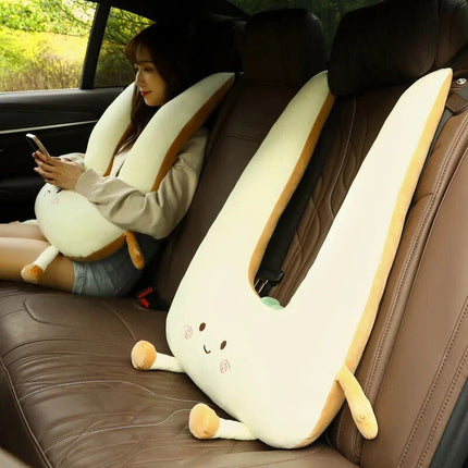 Plush Cartoon Car Nap Pillow for Optimal Travel Comfort - Wnkrs