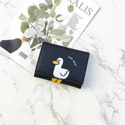 Charming Duck-Themed Mini Women's Wallet - Wnkrs