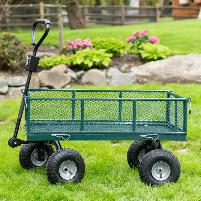 Heavy-Duty Towable Garden Utility Cart - Wnkrs