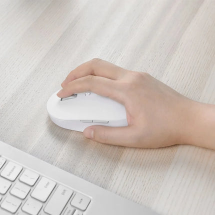 Souris silencieuse USB Bluetooth sans fil à double mode – Souris optique silencieuse pour le bureau et les jeux