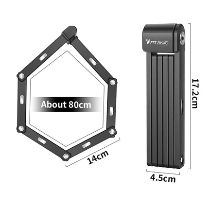 Antivol de vélo pliable haute sécurité
