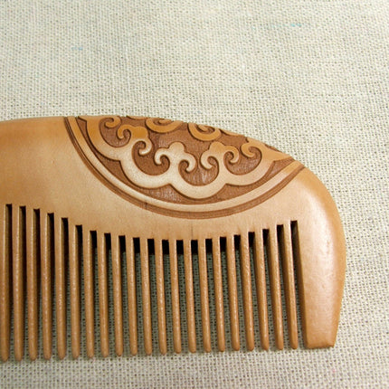 Brosse à cheveux en bois de pêcher