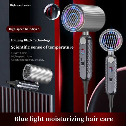 High-Power 1800W Ionic Hair Dryer with Foldable Handle - Salon-Grade, Fast Drying - Wnkrs