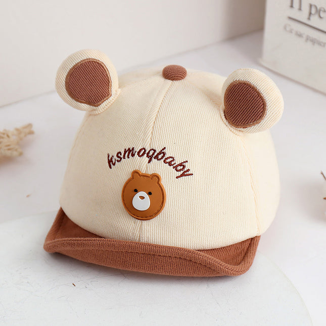 Adorable casquette de baseball pour bébé avec oreilles d'ours