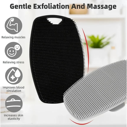 Gommage et masseur corporel exfoliant en silicone de qualité supérieure