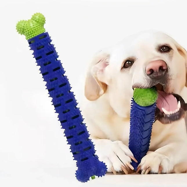 Bâton molaire en silicone pour chien : jouet de nettoyage des dents résistant aux morsures