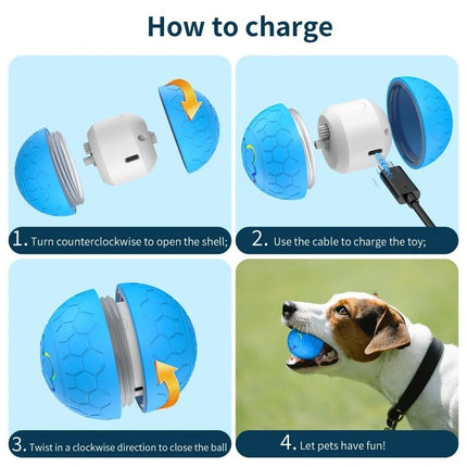 Bola rodante automática recargable interactiva inteligente