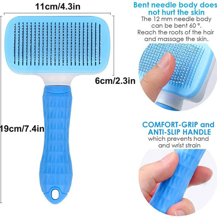 Brosse autonettoyante pour animaux de compagnie : dites adieu aux enchevêtrements et aux tapis !