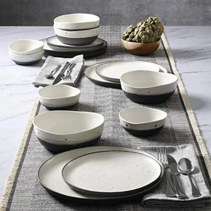 16-Piece Double Bowl Dinnerware Set - Wnkrs