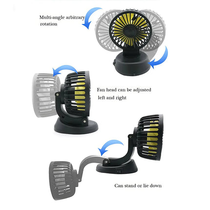 Ventilateur de refroidissement de voiture rotatif multi-angle