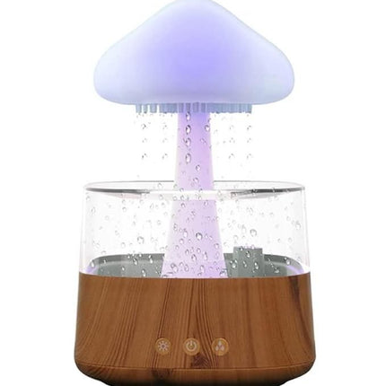 Humidificateur d'air et veilleuse en forme de nuage de pluie coloré avec aromathérapie