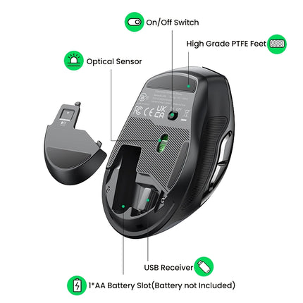 Wireless Ergonomic Mouse