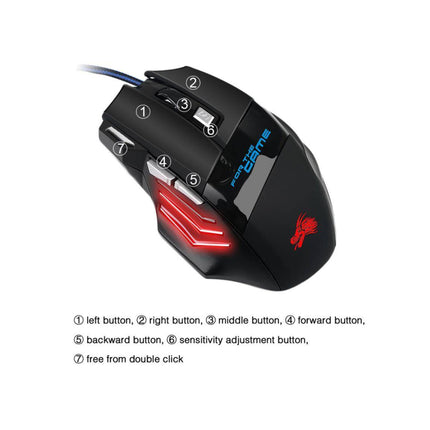 Wired RGB Backlit Gaming & Office Keyboard Mouse Set