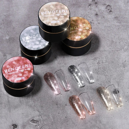 Coffret de vernis à ongles gel pailleté à haute brillance