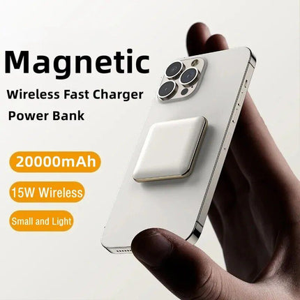 Ultra-Compact 20000mAh Wireless Power Bank with PD Fast Charge & LED Display - Wnkrs