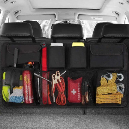 Large-Capacity Car Trunk Organizer Universal Fit Mesh Storage Bag - Wnkrs